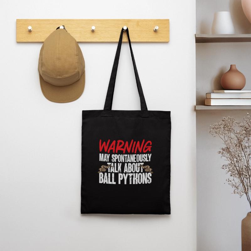 Ball Python Snake King Python Tote Bag