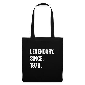 55e anniversaire 55e anniversaire légendaire depuis 1970 - Sac en tissu - noir - Devant