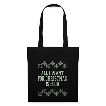 Pull cadeau de Noël laid de Noël - Sac en tissu - noir - Devant