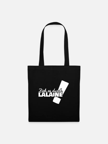 Aufgeben Lalaine - Stoffbeutel - Schwarz