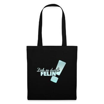 Geschenk für Felin - Stoffbeutel - Schwarz - Vorne