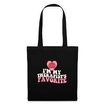 I'm My Therapist's Favorite Psychologist Joke - Tote Bag - black - Front