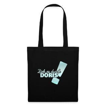 Geschenk für Doris - Stoffbeutel - Schwarz - Vorne