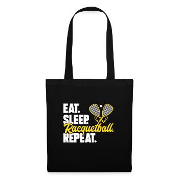 Joueur de racquetball Racquetball - Sac en tissu - noir - Devant