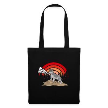 Schnauzer nain Chien Schnauzer - Sac en tissu - noir - Devant