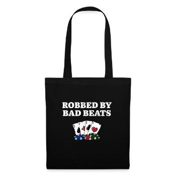 Volé par Bad Beats Casino Poker Gambling Poker - Sac en tissu - noir - Devant