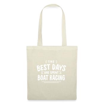 The Best Days Are Spent Boat Racing Summer Boat - Stoffbeutel - Natur - Vorne