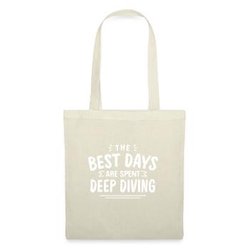 Les meilleurs jours se passent Deep Diving Summer Deep - Sac en tissu - nature - Devant