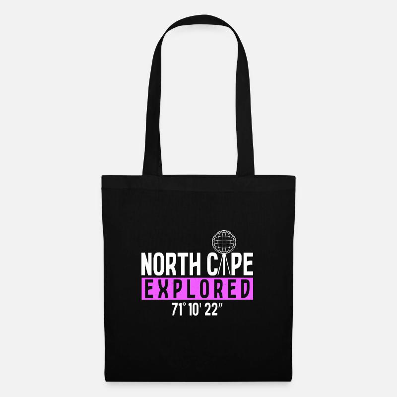 Nordkap/ North Cape team Rundreise design - Stoffbeutel - Schwarz