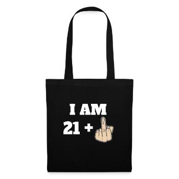J’ai 21 ans + 1 Sarcastique Drôle 22e Anniversaire Tournant - Sac en tissu - noir - Devant