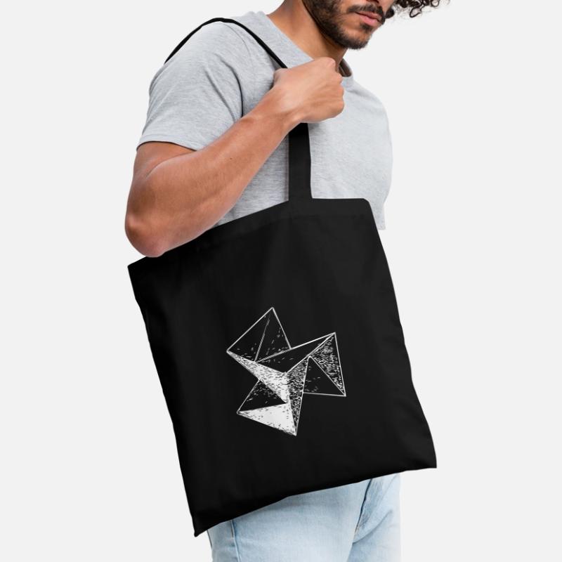 3d Vintage Triangle Cube Structure Tote Bag