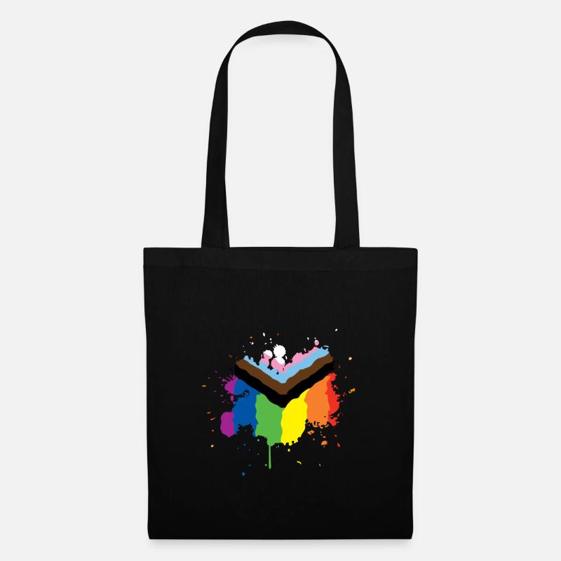 Progress Pride - Stoffbeutel - Schwarz
