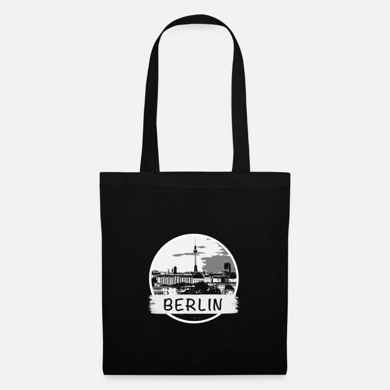Berlin City - Stoffbeutel - Schwarz
