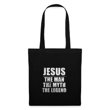 Jesus the Man the Myth the Legend - Tote Bag - black - Front