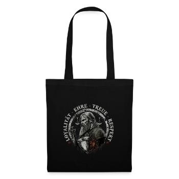 Wikinger Grundsätze, Vintage Norse Viking - Stoffbeutel - Schwarz - Vorne