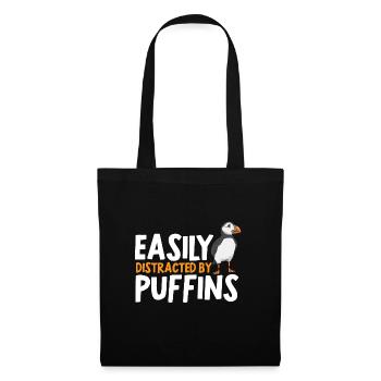 puffin puffin auke birds Lunde - Tote Bag - black - Front