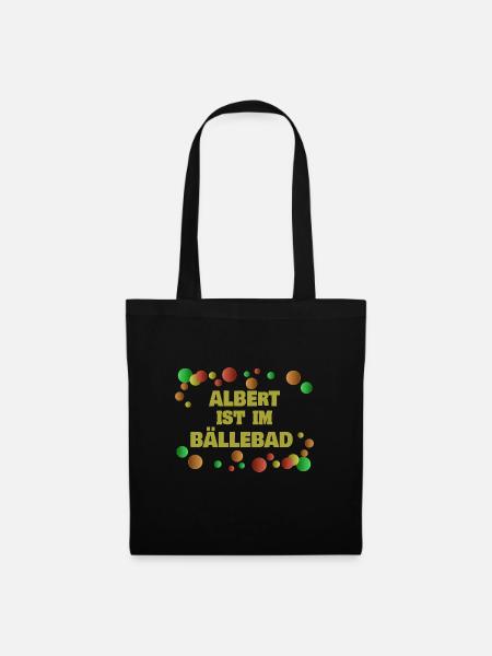 Geschenk für Albert - Stoffbeutel - Schwarz