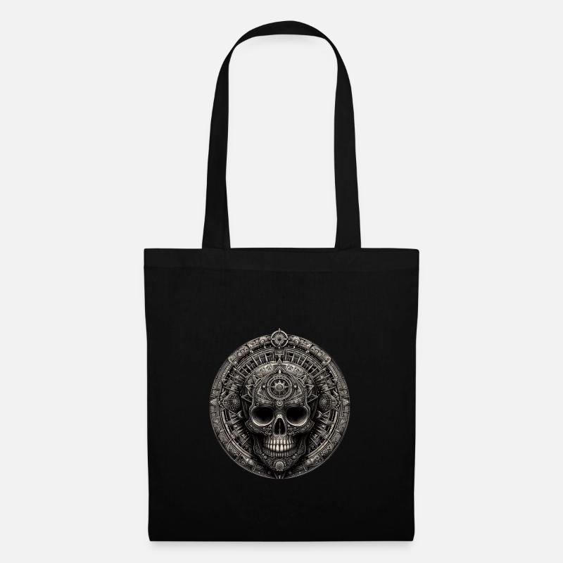 Maya Skull - Stoffbeutel - Schwarz