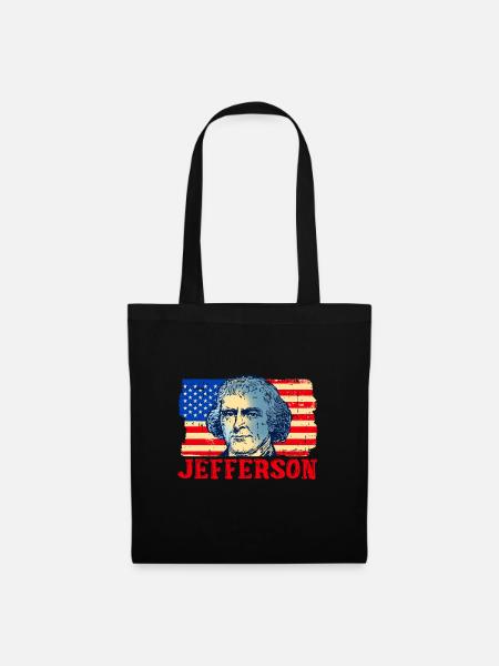 Thomas Jefferson - Stoffbeutel - Schwarz
