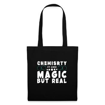 Chemie Lehrer Wissenschaftler Chemieker - Stoffbeutel - Schwarz - Vorne