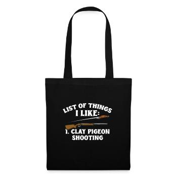 Tir au piège Tir au pigeon en argile Skeet - Sac en tissu - noir - Devant