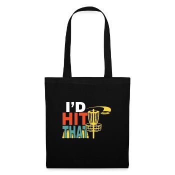 I'd Hit the Disc Disc Golf Disc - Tote Bag - black - Front