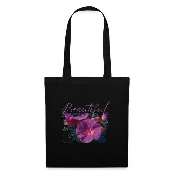 Fleurs Beautiful Cybèle - Sac en tissu - noir - Devant
