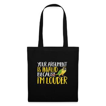 Molina Parakeet Parrot Bird Parakeet - Tote Bag - black - Front