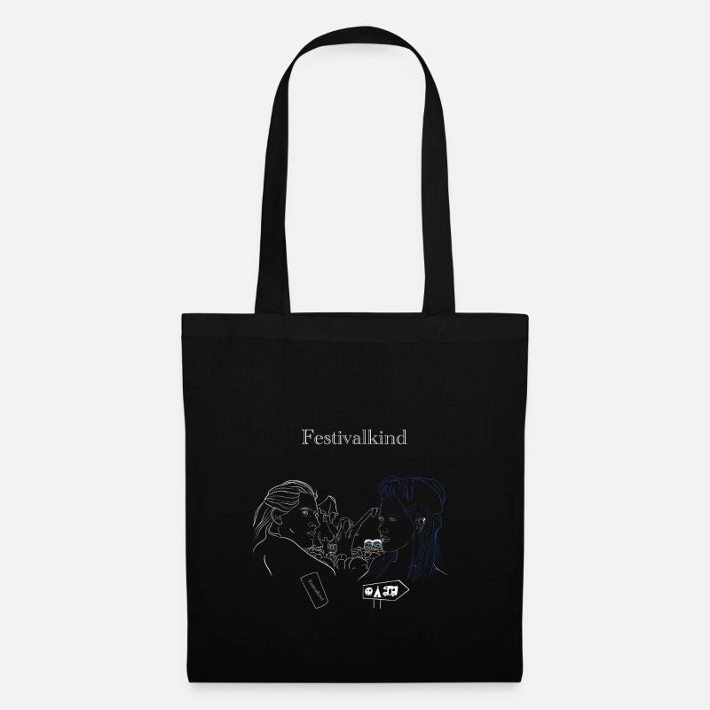 Festivalkind - Stoffbeutel - Schwarz