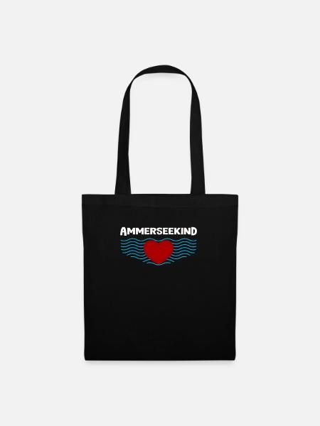 Ammersee Ammerseekind I love Ammersee - Stoffbeutel - Schwarz