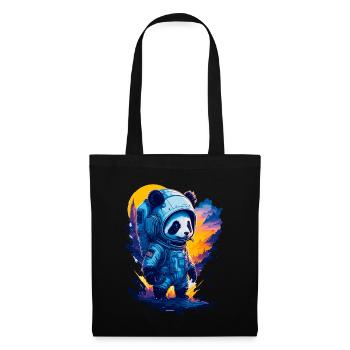 Niedlicher Panda-Astronaut - Stoffbeutel - Schwarz - Vorne