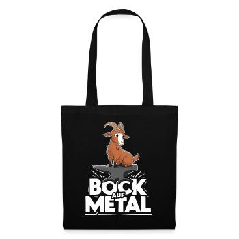 Bock auf Metal - Stoffbeutel - Schwarz - Vorne