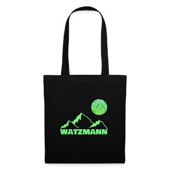 Mountaineering Watzmann - Tote Bag - black - Front