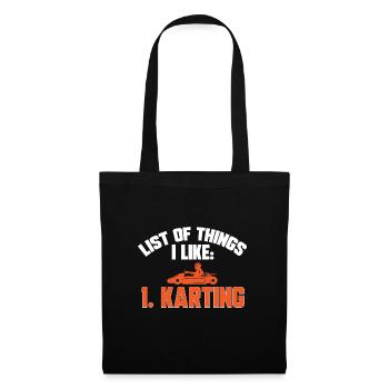 Go Kart Racing Karting Karting - Tote Bag - black - Front