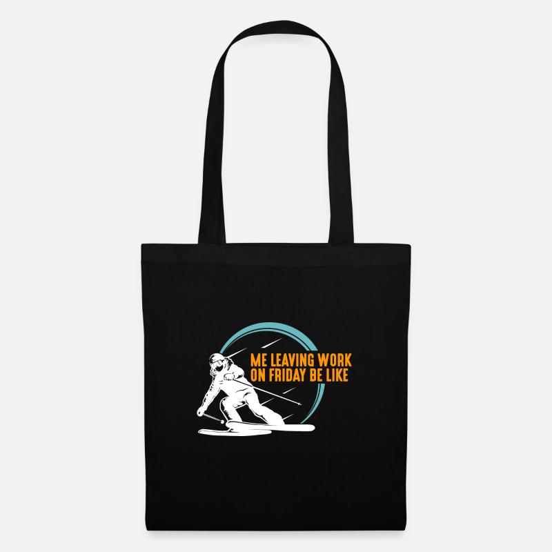 Leaving Work on Friday, Alpen, Sölden, Après, Fun - Tote Bag - black