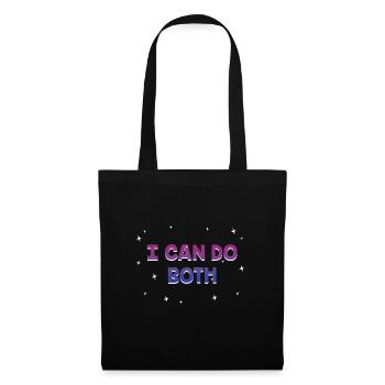 Je peux faire les deux bisexuels LGBTQ Bi Pride Pansexual - Sac en tissu - noir - Devant