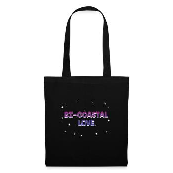 Bi Coastal Love Bisexual Couples Bi Pride Lovers - Sac en tissu - noir - Devant