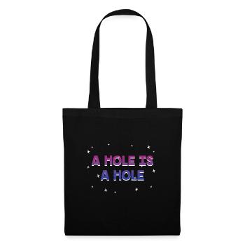 Un trou est un trou Bisexuel Adulte Humour Bi Coquin - Sac en tissu - noir - Devant