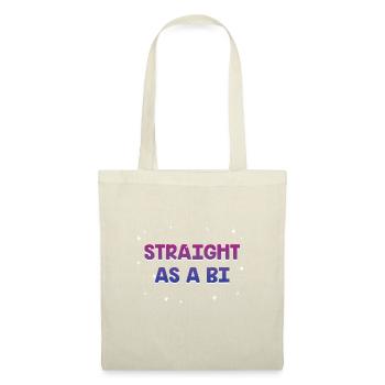 Hétéro comme un bisexuel Dictons Bi Pride Citations - Sac en tissu - nature - Devant