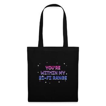 You're within My Bi Fi Range Bisexual LGBTQ Bi - Tote Bag - black - Front