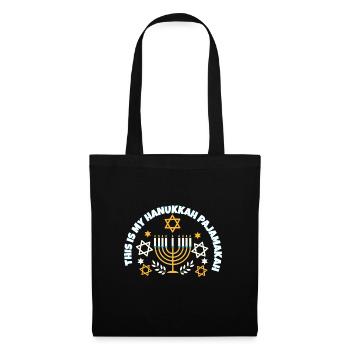 Jewish Family This Is My Hanukkah Pajamakah - Tote Bag - black - Front