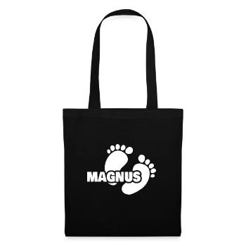 Geburt Magnus - Stoffbeutel - Schwarz - Vorne