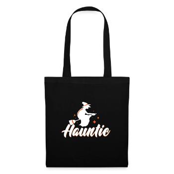 Halloween Aunt Costume Hauntie - Tote Bag - black - Front
