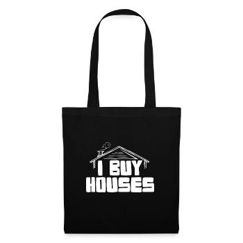 Agent immobilier agréé Courtier immobilier J’achète - Sac en tissu - noir - Devant