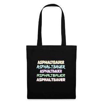 Constructeur d’asphalte comme métier - Sac en tissu - noir - Devant