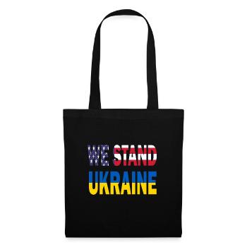 Amérique États-Unis Nous soutenons l’Ukraine Zelensky - Sac en tissu - noir - Devant