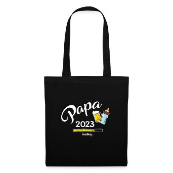 Papa 2023 Loading - Stoffbeutel - Schwarz - Vorne
