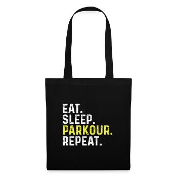 Eat Sleep Parkour Repeat - Tote Bag - black - Front