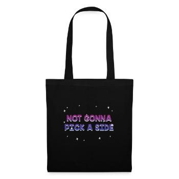 Ne pas choisir un côté bisexuel LGBTQ bi fierté - Sac en tissu - noir - Devant