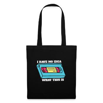 Je n’ai aucune idée de ce que c’est retour en arrière 70s 80s 90s - Sac en tissu - noir - Devant